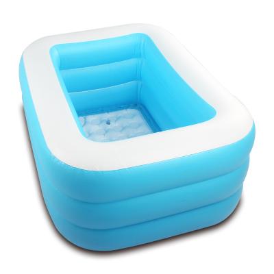 China 6P PVC 130cm Outdoor Pool Accessories PVC 6P Garden Adult Children Kids Swimming Inflatable Pool for sale