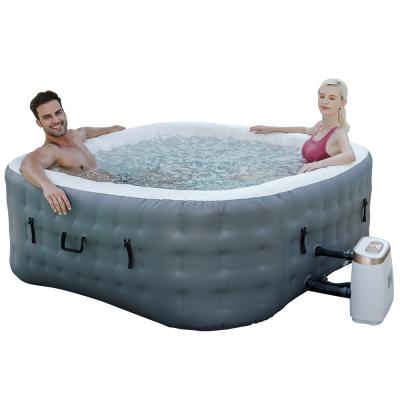 China SQME20028EU-M Outdoor Portable Square Custom Logo 2-4 Persons Outdoor Use SQME20028EU-M Hot Tub Hot Tub Lazy Inflatable Spa for sale