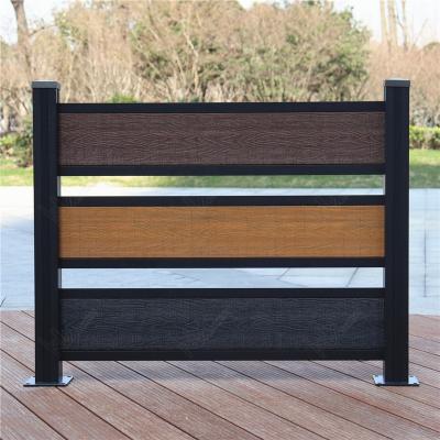 China Easily Assembled Easily Assembled Decorative Fence Artificial Composite Fence ECO-FRIENDLY Co-extrusion WPC Outdoor Garden Panels for sale