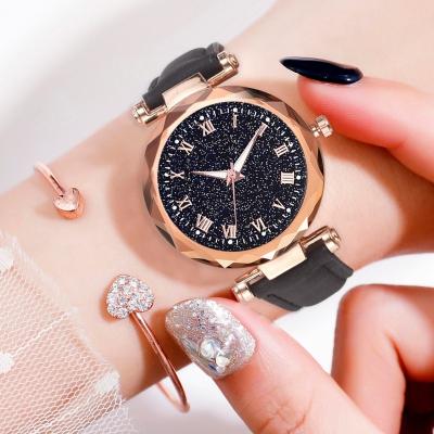 China Water Resistant Fashion Women's Leather Band Luxury Watches Women Dress Wristwatch Fashion 2020 Analog Quartz Diamond Wrist Watch Clock for sale