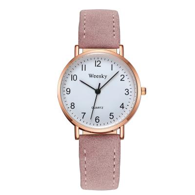 China New Casual Strap Leather Band Water Resistant Women's Quartz Wristwatch Ladies Analog Fashion New Simple Watch relogio feminino for sale