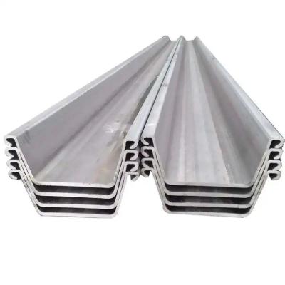 China Industrial flood diversion and control  400x100x10.5mm Type 2 Hot Rolled U Steel Sheet Pile for sale