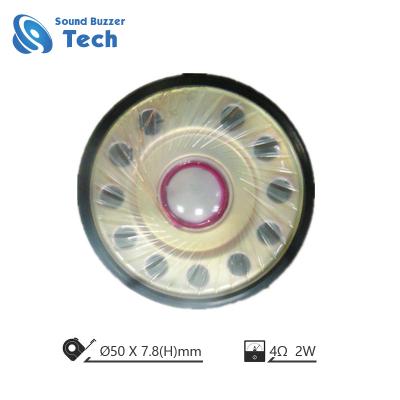 China Mini Best 50mm Speaker Raw Driver 2w 4ohm Mylar Ultrathin Speaker for sale