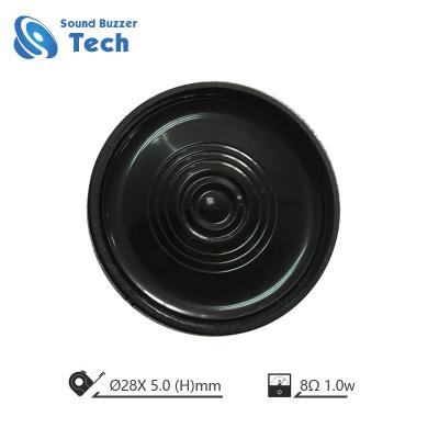 China Hot sales of EZCast 28mm 8 ohm 1w mini mylar speaker for sale