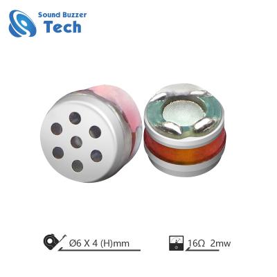 China Best Earphone Parts Speaker 6mm Speaker 16ohm SM06R Micro for sale