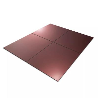 China Suitable For Wall Decoration Rose Gold Cold Rolled Stainless Steel Sheet Exterior Sandblasted Finish For Decoration Plate Anti Vibration Fingerprint Coating for sale