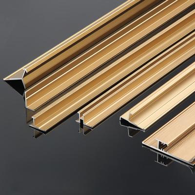 China Modern Decorative Profiles Wall Edge Trim Standard Size 304 316 Gold Stainless Steel U Q V High Quality Channel For Hotel Building for sale