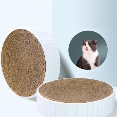 China Stocked Bed of Paw Grinding Corrugated Paper Wholesale Cat Scratcher Lounge Cat Scratching Promotion for sale