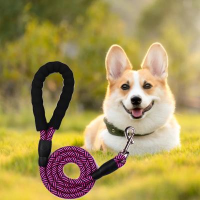 China Wholesale new style quick release led retractable dog leash lead training and braided dog walking leash for sale