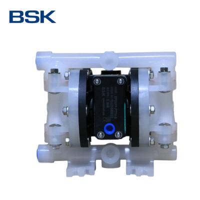 China Automotive Industry 1/4 Inch Plastic Material Small Double Mouth BSK Pneumatic Diaphragm Pump for sale