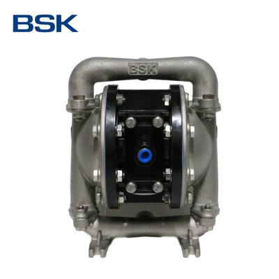 China Automotive Industry High Quality Portable Pneumatic Stainless Steel BSK Dual Air Diaphragm Pump for sale