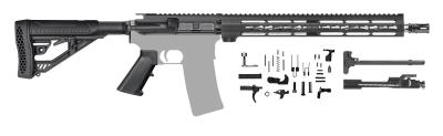 China AR15 RIFLE KIT – 16″ / .223 WYLDE / 1:8 / DIAMOND FLUTED / STAINLESS BARREL / KEYMOD / 205103 for sale