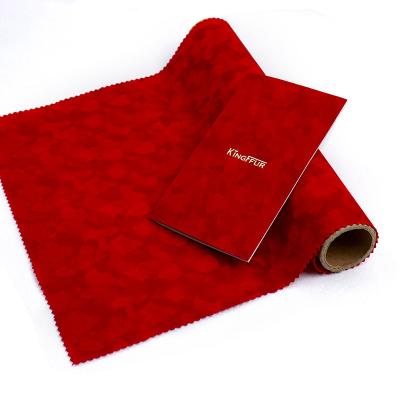 China New Jewelry Box Style Package Box Insert Velvet Adhesive Velvet Assembling Cloth For Sale for sale