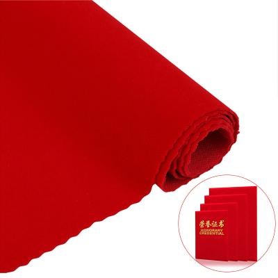 China China Decoration Jewelry Box Spunlace Flock Cloth Anti-Static Velvet Cloth for sale