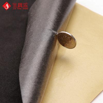 China Factory Supply Tear-Resistant Black Photo Frames Self Adhesive Backing Velvet Flock Material Assembled Fabric for sale