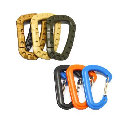 China Luggage Wholesale D Shape Mini Aluminum Custom Carabiner Keychain Carabiner Hook Aluminum Carabiner Hook For Connect for sale