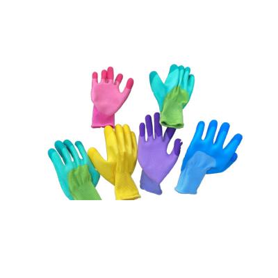 China Durable Protective Non-slip Wear-Resistant Rubber Soaked Garden Planting Gloves Garden Protective Work Gloves for sale