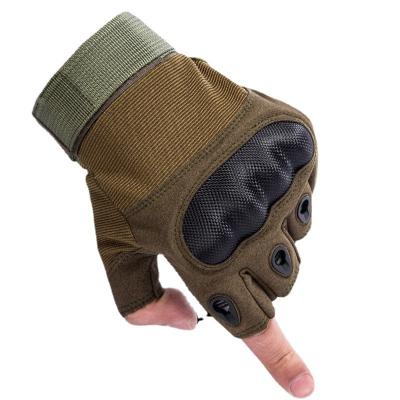 China Anti Slip Half Finger Cycling Tactical Gloves Outdoor Sports Gym Training Military Gloves for sale