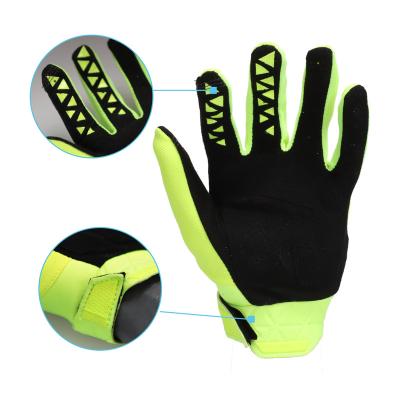 China Mountain Light High Quality Breathable Motorcycle Cycling Green Light Weight Gloves Outdoor Sports Riding Gloves for sale