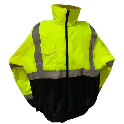 China INSTANT Custom Made High Work Safety Construction Site Visibility LED Logo Reflective Clothing Road Traffic Warning Warm Luminous Reflective Coat for sale