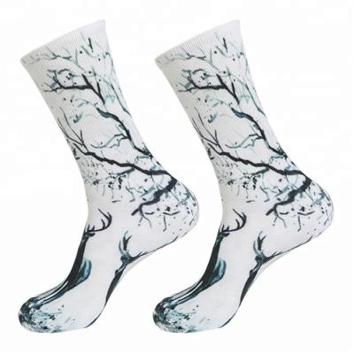 China Antibacterial Digital 3d Printing Sublimation Crew Socks Sublimated Socks for sale