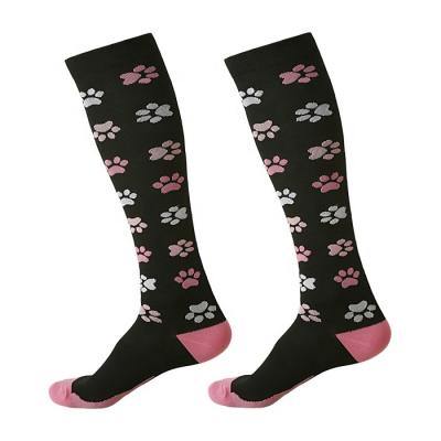 China Antibacterial Wholesale Coloful High Compression Knee Working Socks for sale