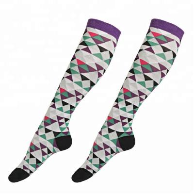 China Anti-skid knee high socks fashion crazy knee high socks colored knee high socks for sale