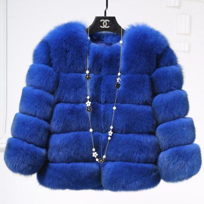 China 2021 Luxury Fashion Women's Fur Coat Anti-Wrinkle Short Faux Fur Jacket Faux Fox Fur Clothes for sale