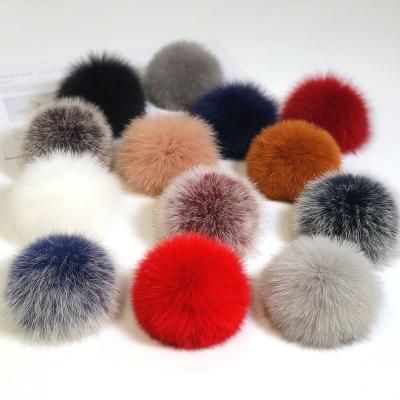 China Fox Fur Pompoms 12CM Fox Fur Ball Trim Fox Fur Pom Poms Real Fur Pom Poms Accessories for sale