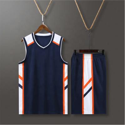 China Basketball Shirt Basketball Shirt Antibacterial Men's Basketball Uniform Suit Men's Uniforms Customized Loose Team Vest for sale