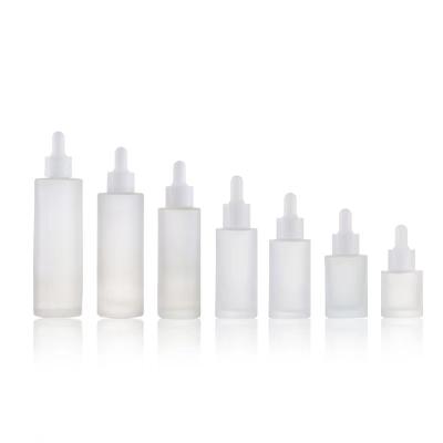 China 30ml 1oz 50ml 60ml 2oz 100ml 120ml 4oz Clear Dropper Bottle Cosmetic Serum Glass Bottle Clear For Packaging for sale