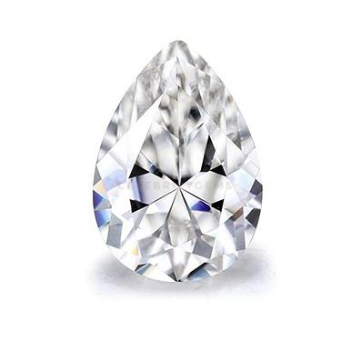 China Color Play or Fire China Excellent Color Lab Manufacturer Created Pear Loose Cut Moissanite for sale