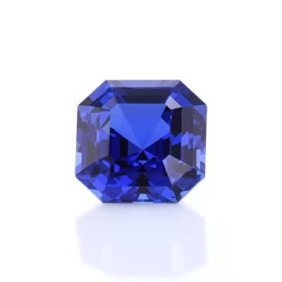 China Asscher Lab Sapphire Color Play Or Loose Gemstone Developed By Fire Lab For Rings for sale