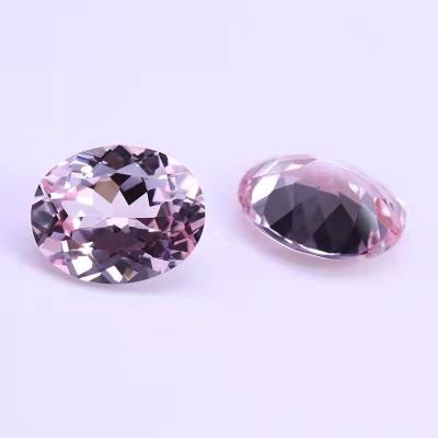 China Color Game Or Fire GRC Certificated Pink Sapphire Gemstone Loose Oval Shape Pink Color For Custom Ring / Pendant for sale