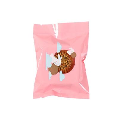 China 100pcs Clear Plastic Moistureproof Window Candy PE Birthday Party Cookie Frosted Rose Color Gift Packaging Bag for sale