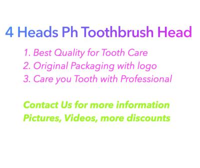 China 2022 Outdoor Best Selling 4 Heads Replacement Toothbrush Heads With Phs Toothbrush For Phs for sale