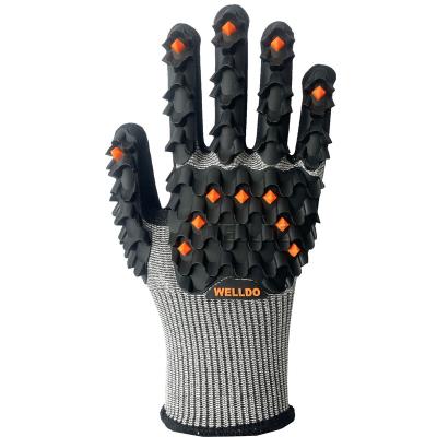 China Shock Resistant Mechanic Safety Work Gloves Anti Impact Protection TPR Construction Guante Industrial Protective Mechanical Cut for sale