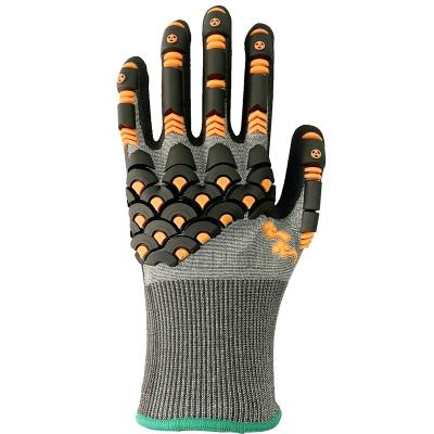 China Custom Factory Supply Logo Work Gloves Cut Resistant Protective Anti Impact Gloves Impact Gloves for sale