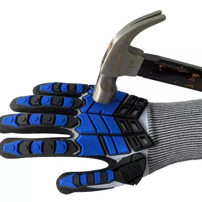 China Durable Resistant Anti Slip TPR Cut Out Anti Impact Resistant Touch Screen Gloves for sale