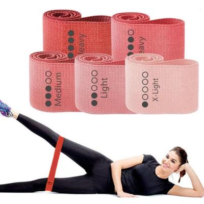 China No Skin Contact Rubber or Latex Fabric Custom Resistance Bands Thick Workout Bands Exercise Hip Circle Booty Bands Set for sale