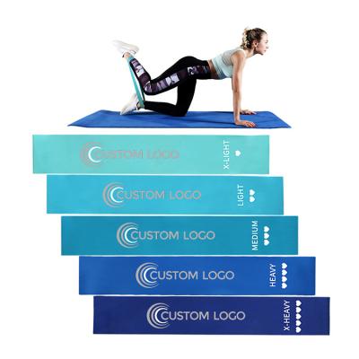 China Eco-Friendly Exercise Elastic Bands Training Pilates Workout Bands Sport Yoga Gym Strength Fitness Resistance Elastic Bands for sale