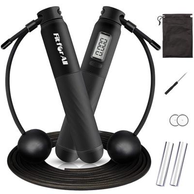 China Handle Material: ABS Adjustable Plastic PVC Digital Ropeless Smart Jump Rope With Counter for sale