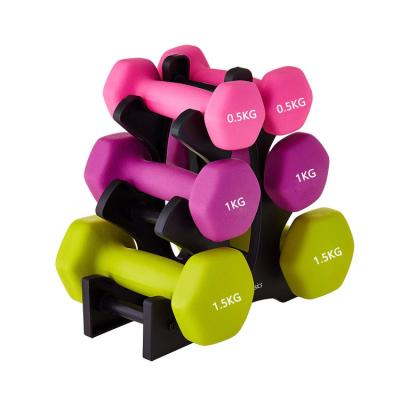 China Universal Gym Weights Vinyl Free Colorful Cast Mini Neoprene Dumbbell For Women And Men for sale