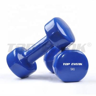 China Plastic Dip Into The Dumbbell Gym Workout Exercise Hex Wholesale Neoprene Coated Dumbbell Set for sale