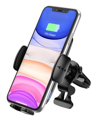 China 2020 Hot Selling Mobile Phone Car Phone Mount Multifunctional QI Support Car Wireless Charger for sale