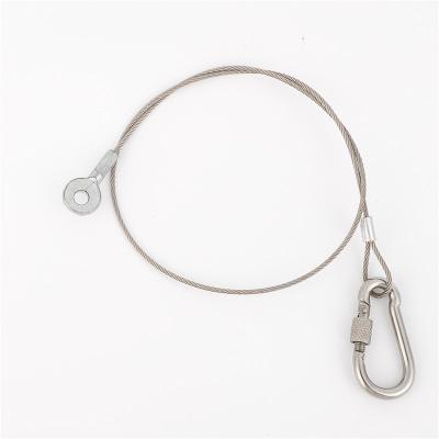 China GaoSheng stainless steel wire rope slings with eye loop lifting cable sling for sale