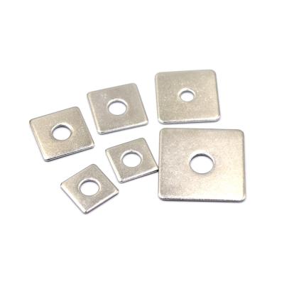 China Galvanized Bulk Stainless Steel Washers Square Spacer Low Carbon Steel Alloy for sale