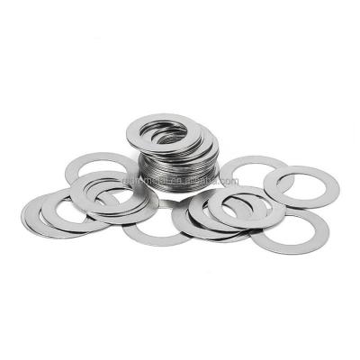 China Thin Spring Steel Round Metal Shims 304 316SS Flat Washer OEM for sale