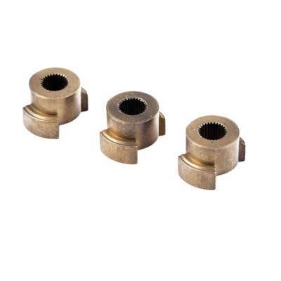 China Custormer's Requirements MIM4605 Custom Powder Metallurgy Parts Brass Bushing Bronze Bush Brass Flange for sale