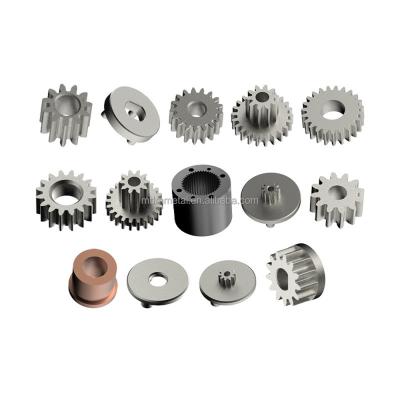 China OEM Metal Injection Molding Sintered Metal Parts Small Spur Wheel Gears Iron Bush for sale